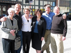 Spokane's 2012 National Trust Conference co-chairs with key committee chairs (L to R) Joanne Moyer, Dave Shockley, Betsy Godlewski, Kristen Griffin, Gary Lauerman, Paul Mann.