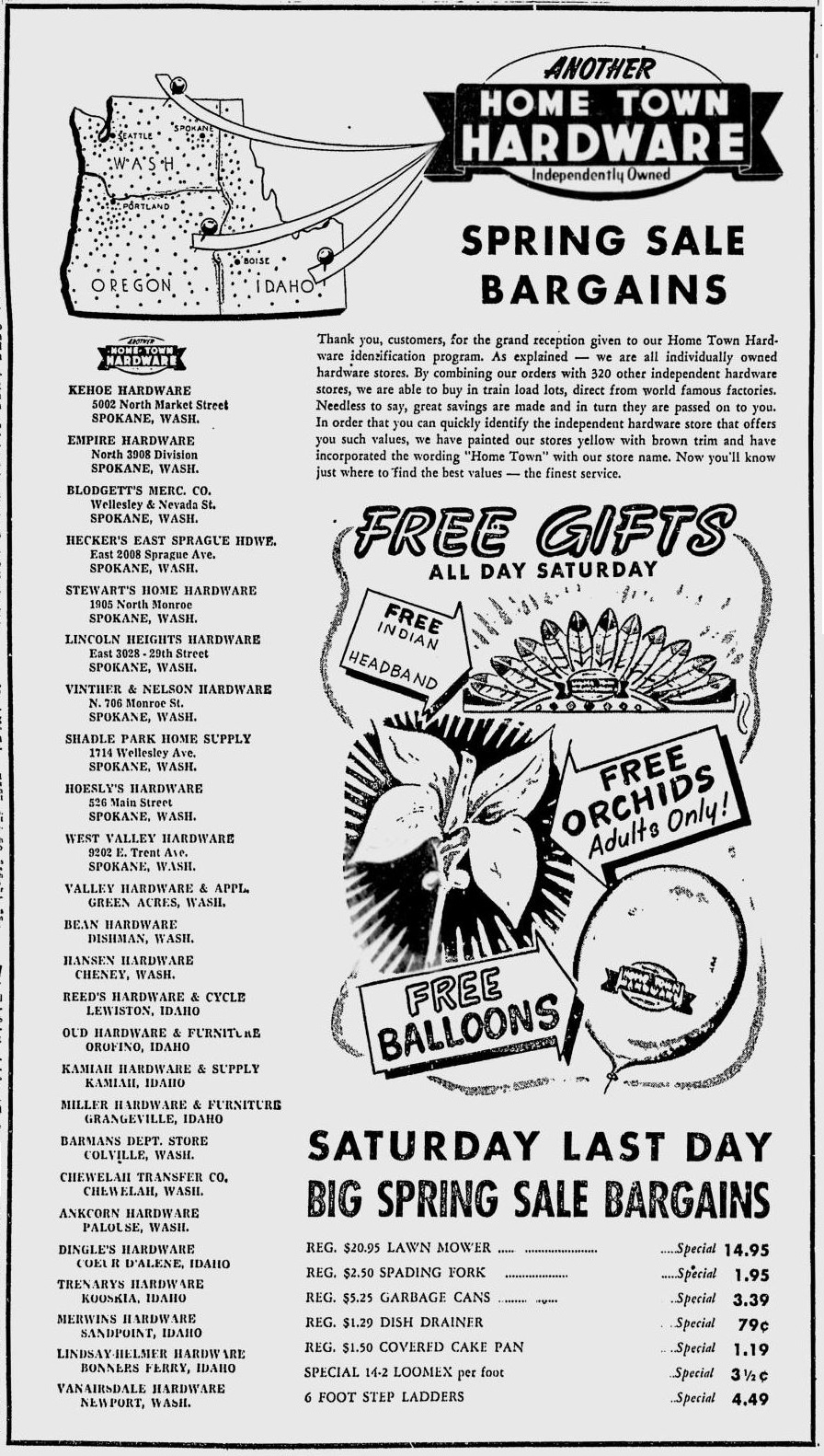 spokane daily chronicle, april 9, 1954