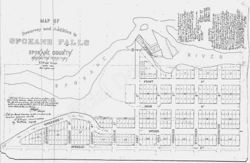 Spokane Falls Plat Map