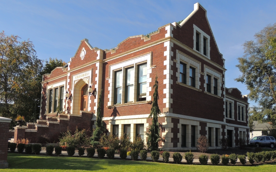 Carnegie Library, E and S Facades