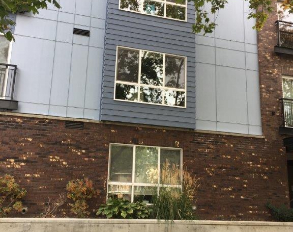 east portion of north facade